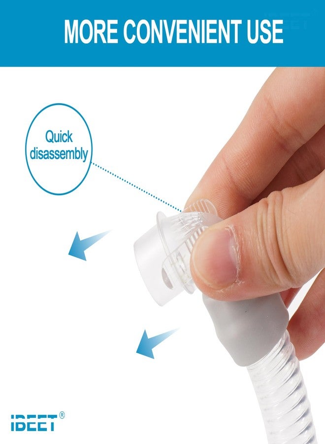 آيبيت مجموعة أنبوب بديل لقناع الأنف Wisp، أنبوب IBEET قصير لخرطوم توصيل Wisp، ملحقات CPAP بديلة - تحرير سريع وقابل للدوران 360 درجة - Image 3